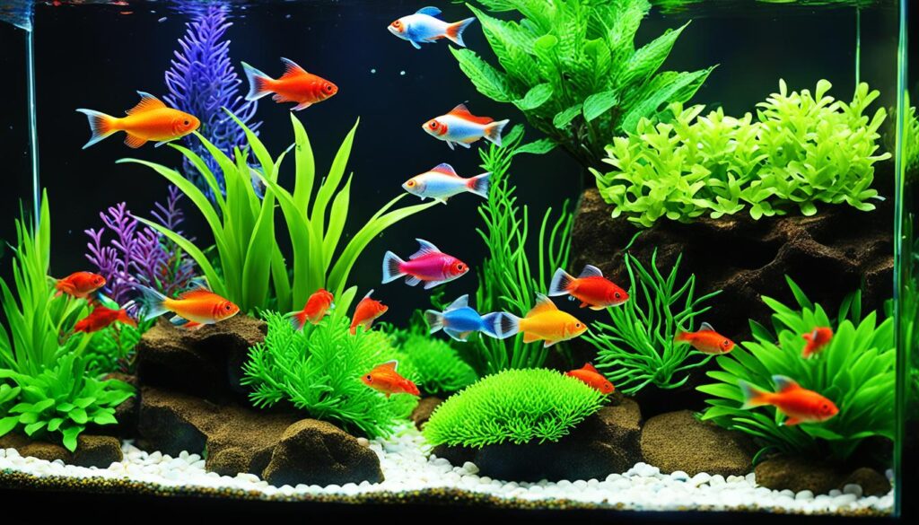 Nano fish for aquariums