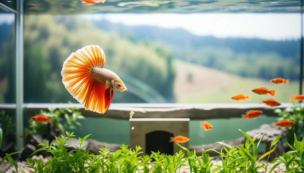 Feeding Betta and Neon Tetra