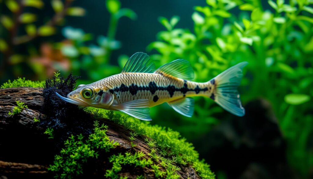 Otocinclus Catfish consuming algae