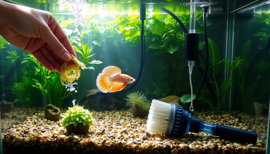 betta fish tank cleaning