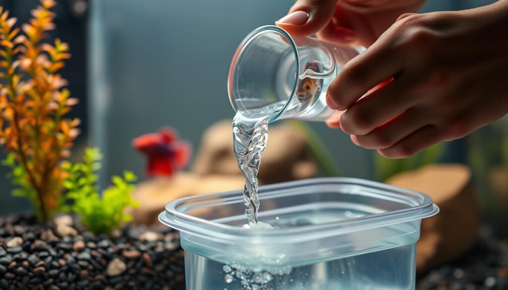 changing betta fish water