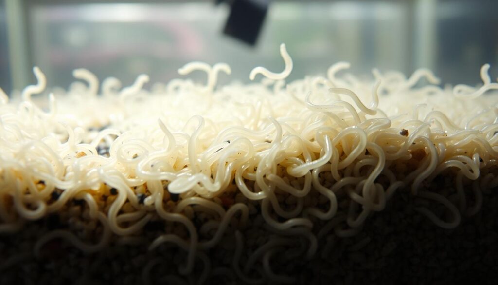 controlling tiny white worms
