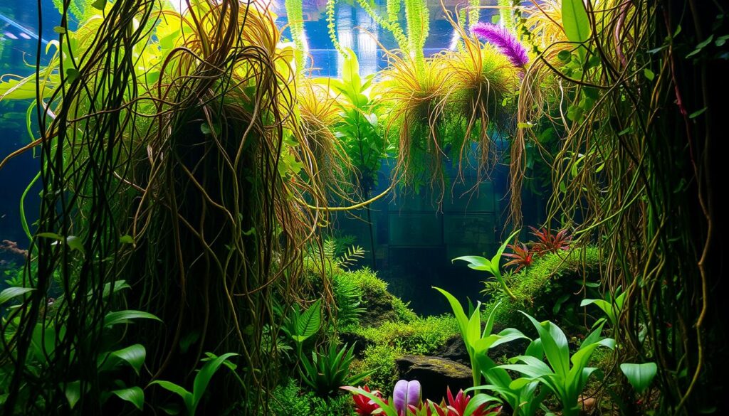 excessive aquarium plants