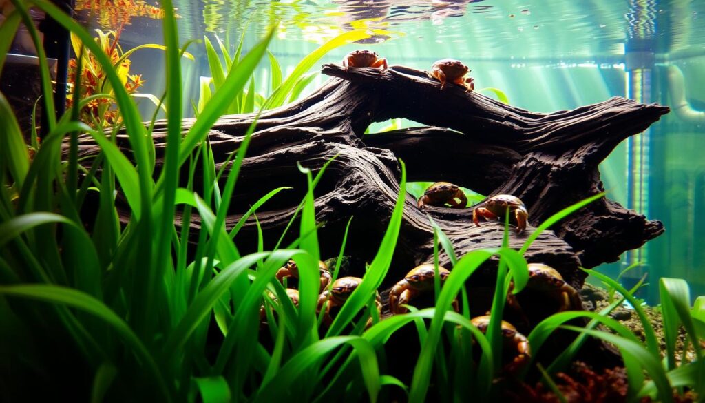 freshwater crab habitat setup