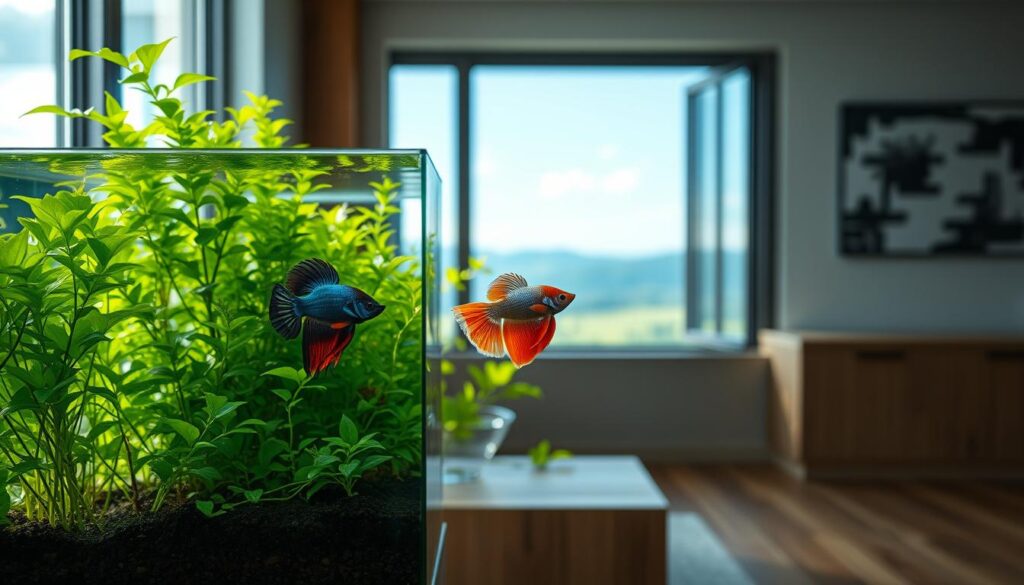 freshwater fish tank setup