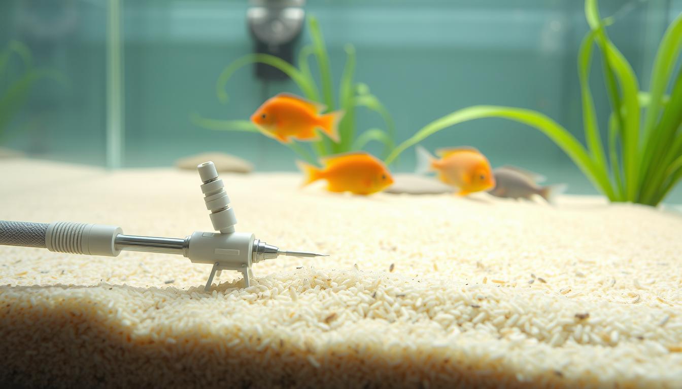 how to clean aquarium sand​