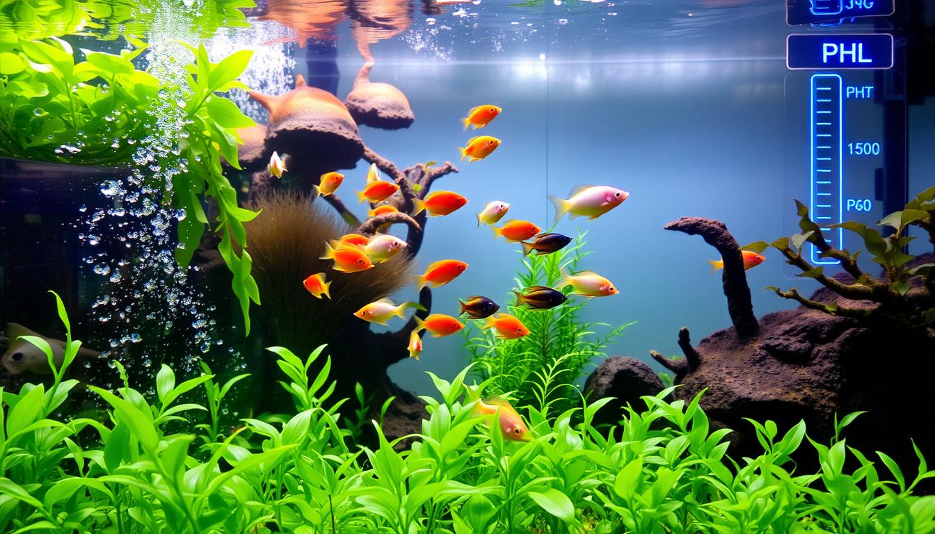 how to lower ph in freshwater aquarium​