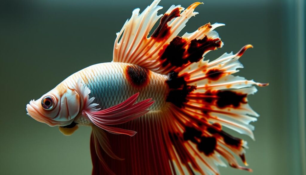 veiltail betta fin rot symptoms