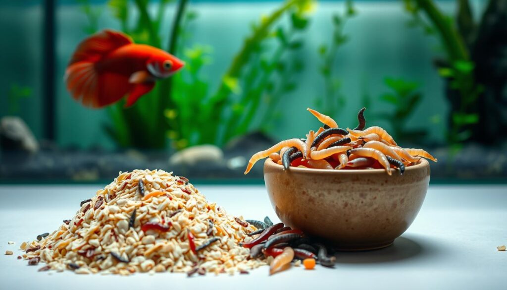 betta fish feeding options comparison