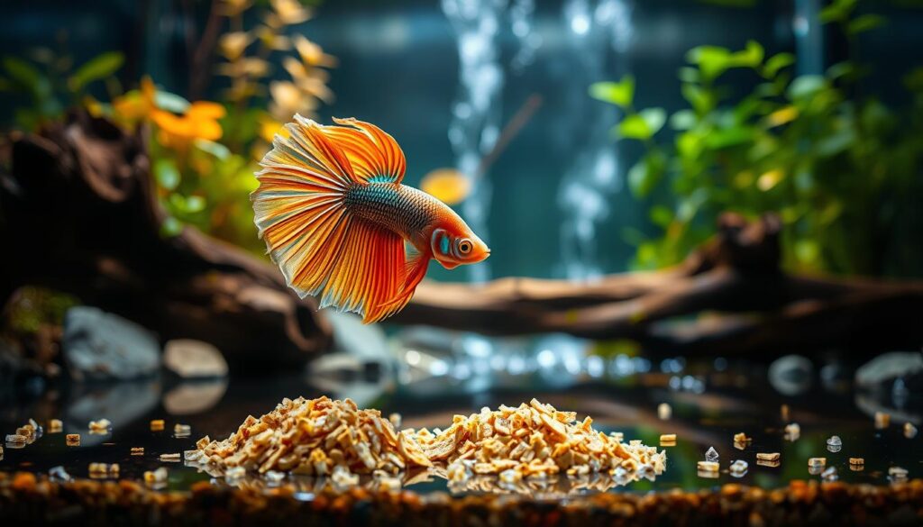 betta fish feeding schedule