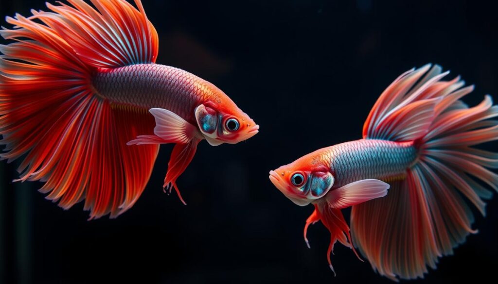 breeding betta fish courtship behaviors