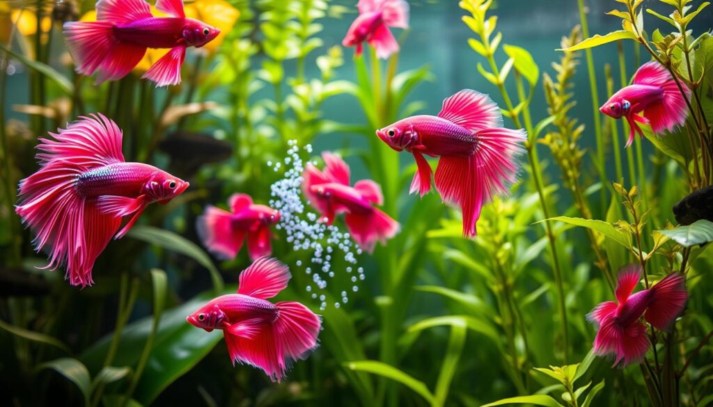 breeding pink betta fish