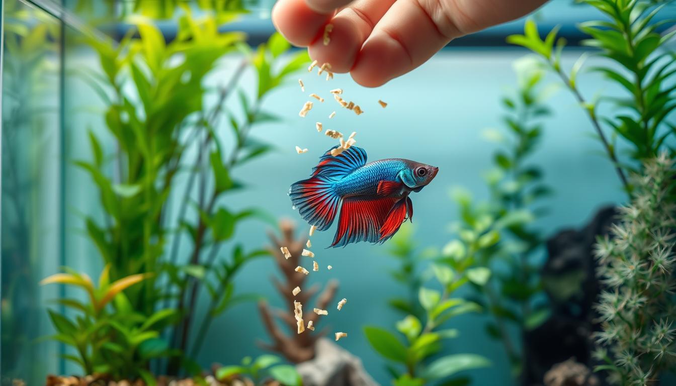 how often do you feed a betta fish flakes