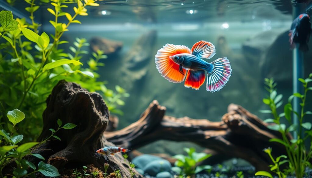 setting up a tank for Amano shrimp and betta fish