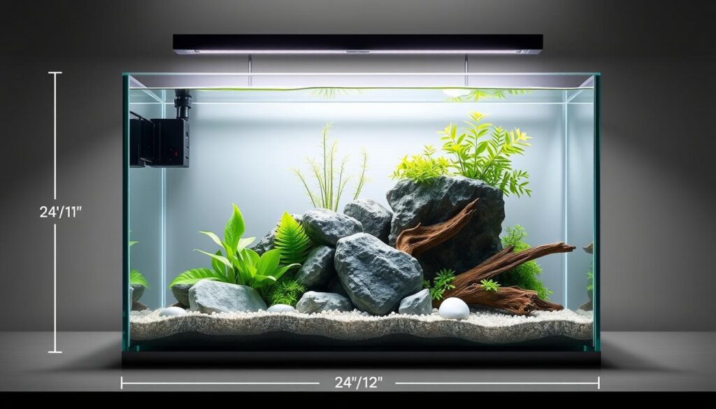 15 gallon aquarium dimensions