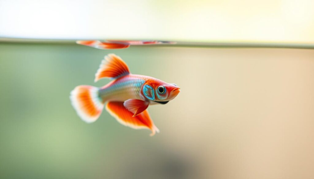 betta fish at surface not lifeless