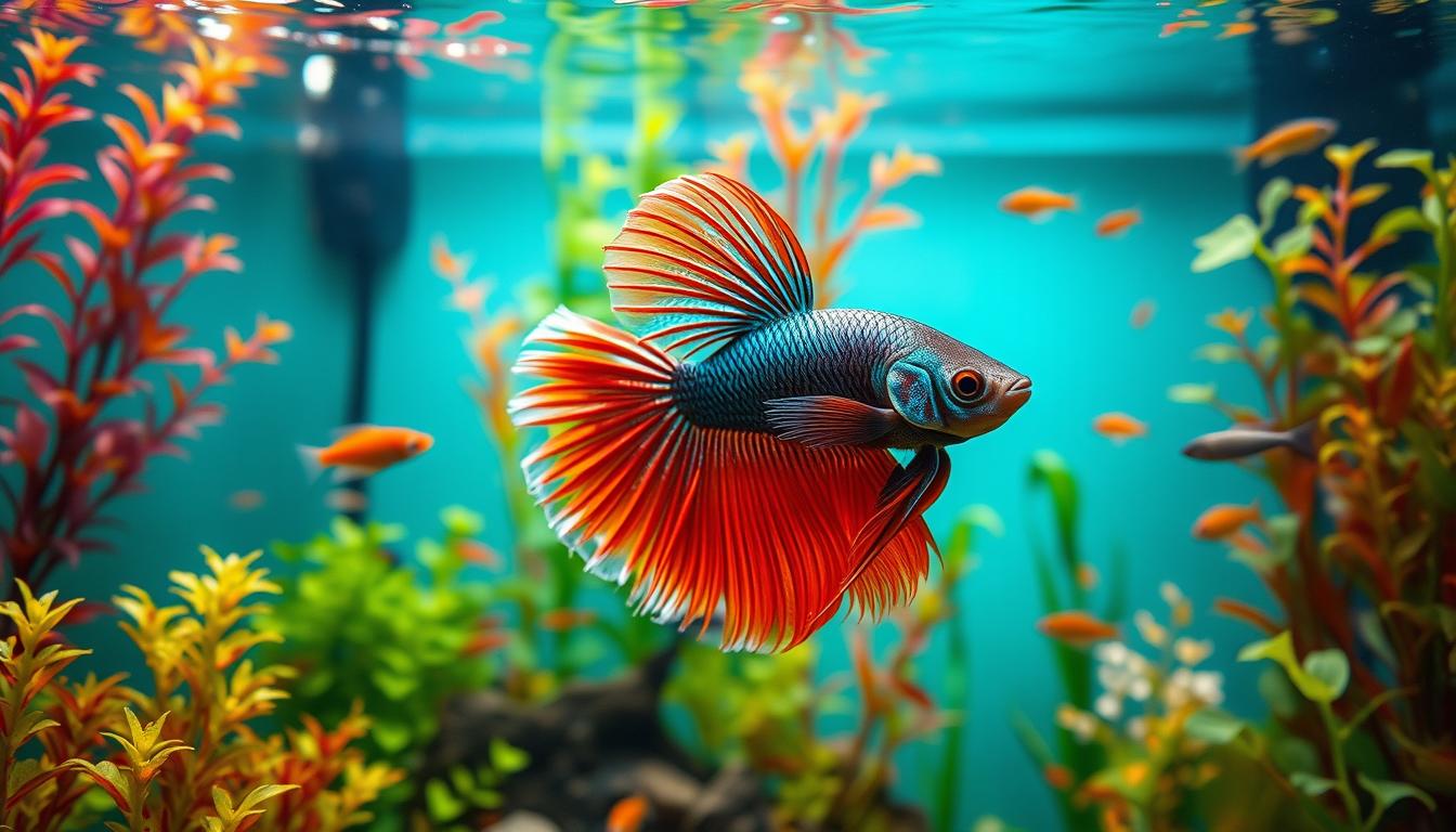 female betta fish in community tank