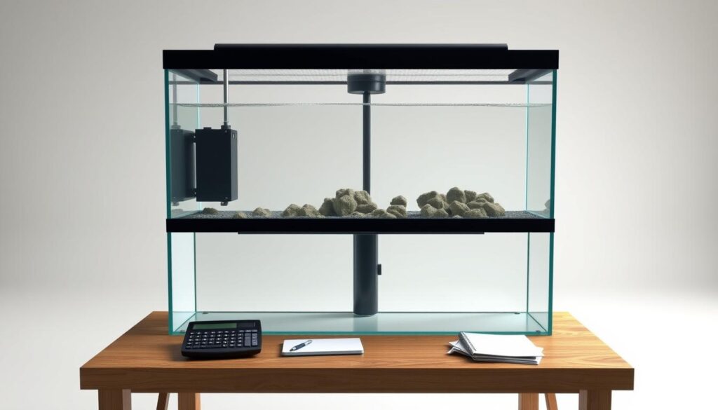 filled 75 gallon aquarium weight calculation
