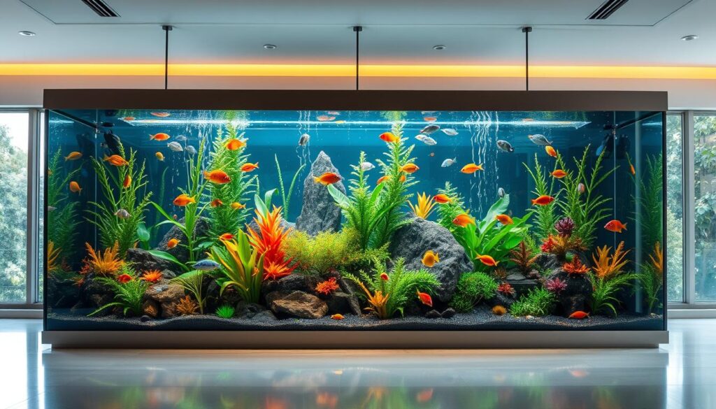 large fish tank size