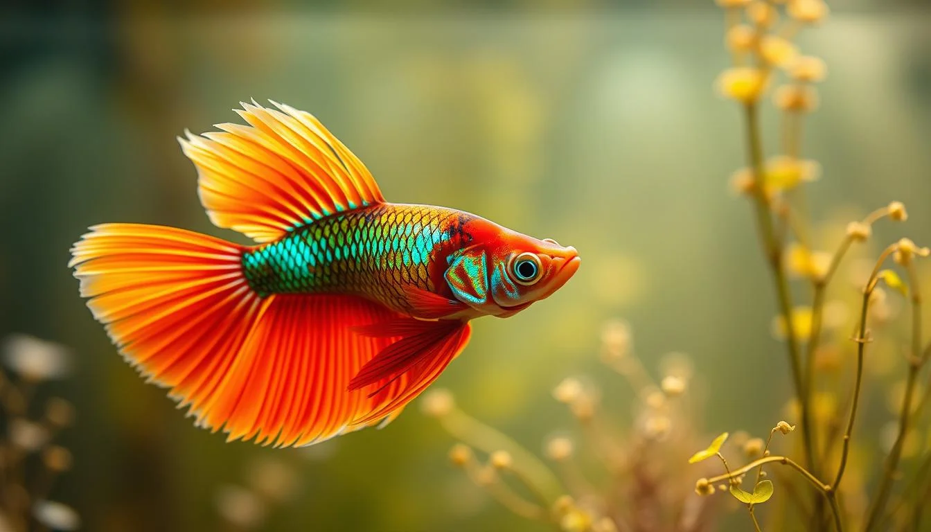 tangerine koi male betta