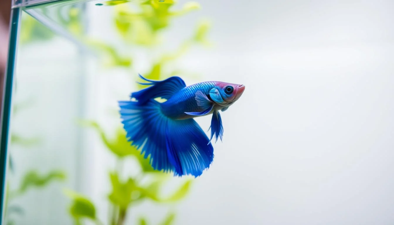 betta fish floating at top of tank but not dead