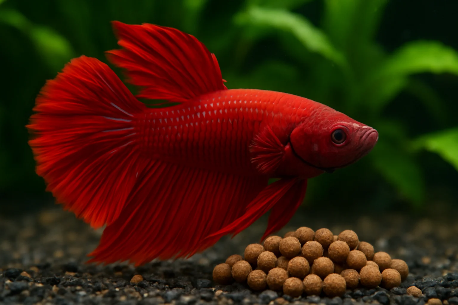koi betta fish food